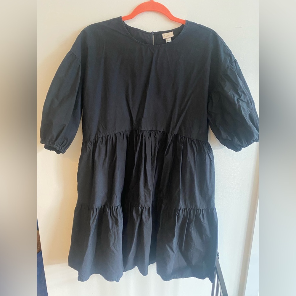 A New Day black babydoll tiered dress